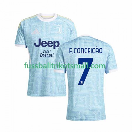 Fußballtrikots Juventus Francisco Conceicao 7 2025-2026 Kurzarm Auswärts-trikot kaufen